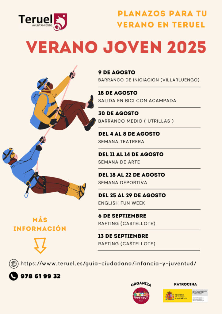 CARTEL INFORMATIVO VERANO 2025