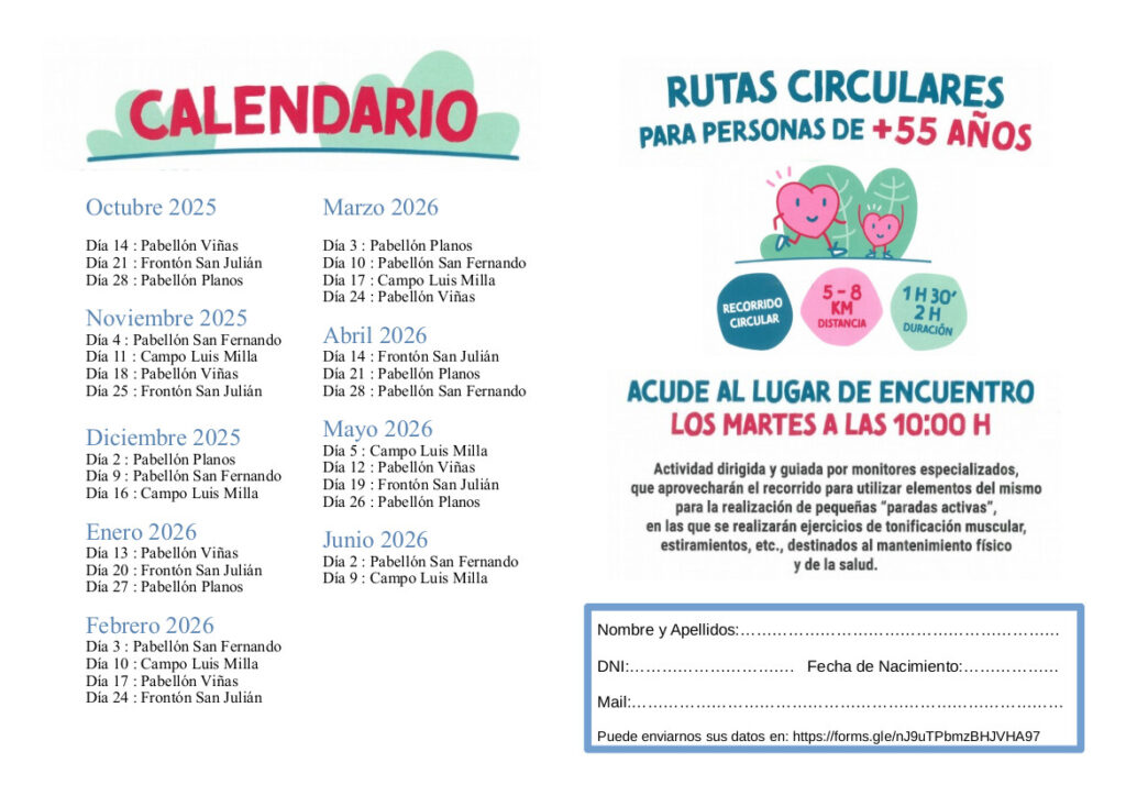 Inscripción Andadas +55 definitivo 25-262