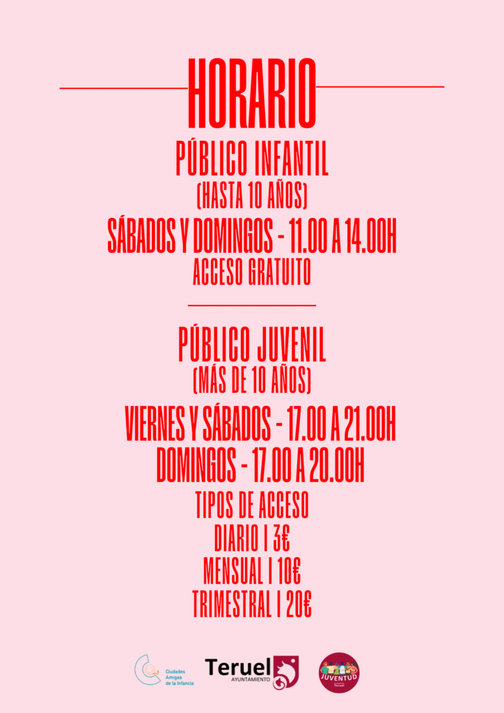 HORARIO CENTRO OCIO JOVEN