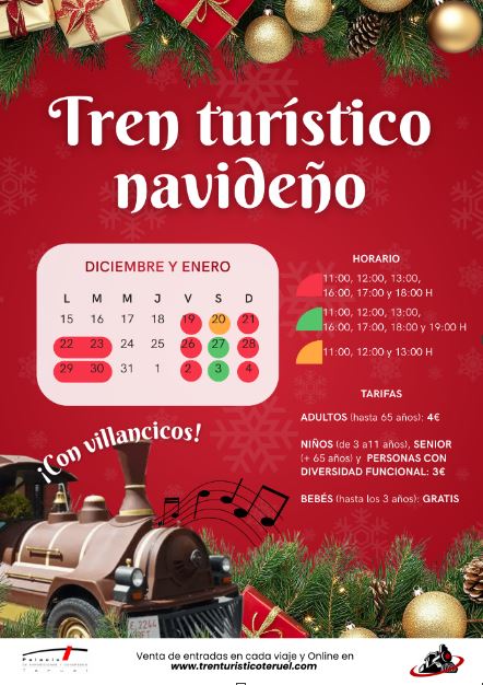 tren turístico navideño