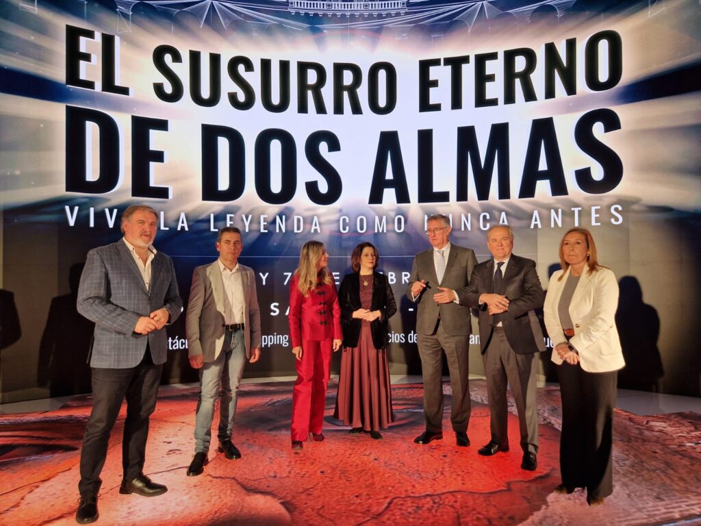 El Ayuntamiento de Teruel presenta en FITUR el videomapping, El Susurro de Los Amantes