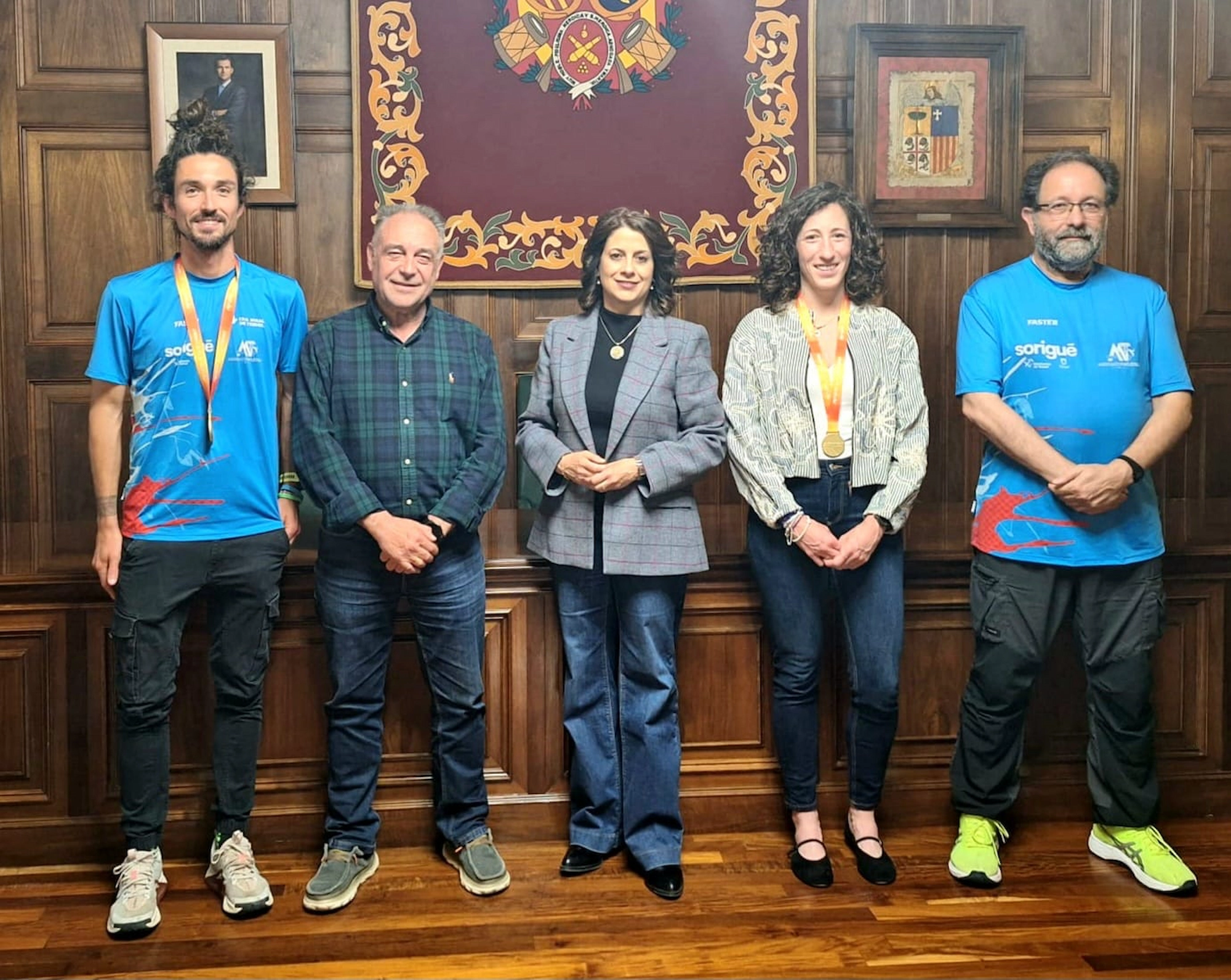 Teruel reconoce a Marco Álvarez y Ascensión Bergüés por sus éxitos en el Campeonato de España de Ultrafondo