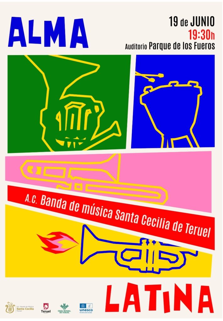Cartel Concierto Santa Cecilia: Alma Latina