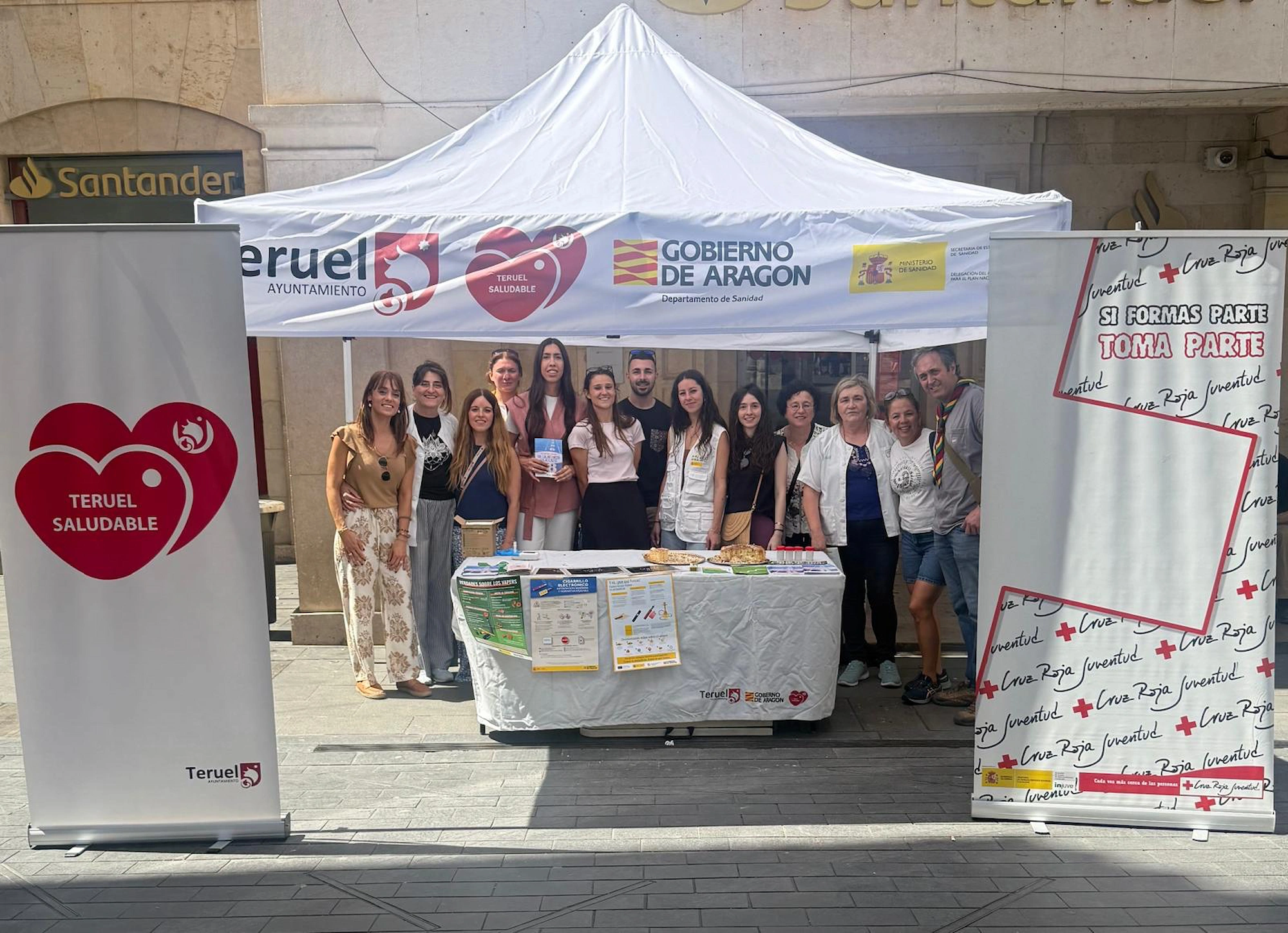 La Plaza del Torico centra las actividades de sensibilización del Ayuntamiento de Teruel por el Día Mundial Sin Tabaco