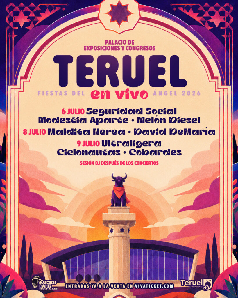Teruel recupera los grandes conciertos de las Fiestas del Ángel con un cartel que une leyendas del Pop y Rock con nuevas referencias del panorama nacional