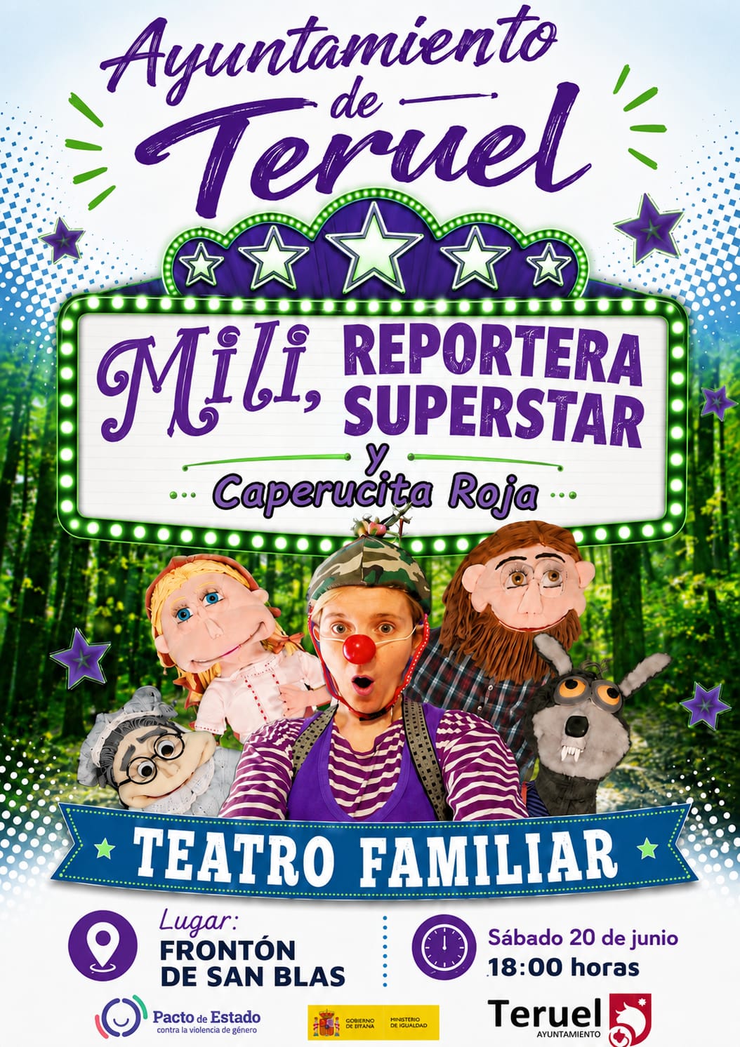 Teatro familiar "Mili reportera superstrar y Caperucita Roja"