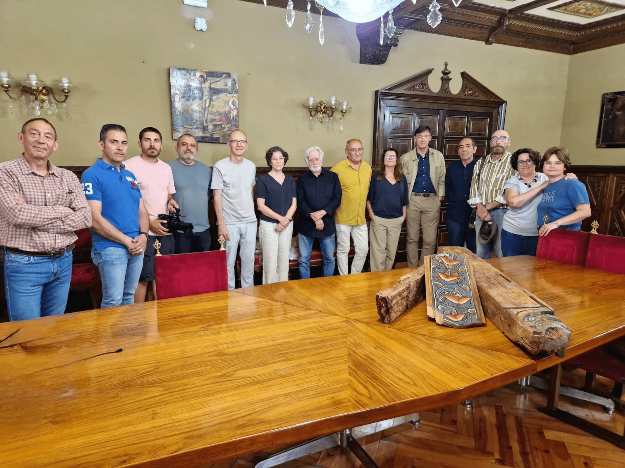 El equipo de la restauración de la techumbre de la Catedral de Teruel se reúne casi treinta años después para participar en El cielo sobre Teruel