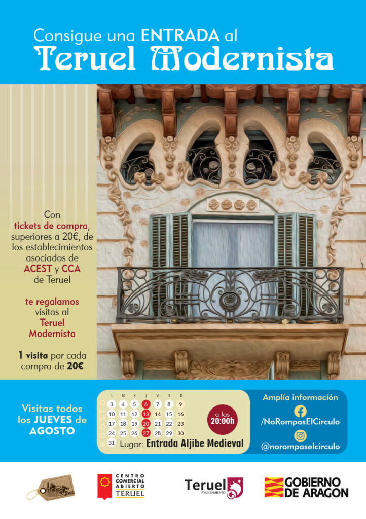 Cartel Jueves de compras modernistas 2026