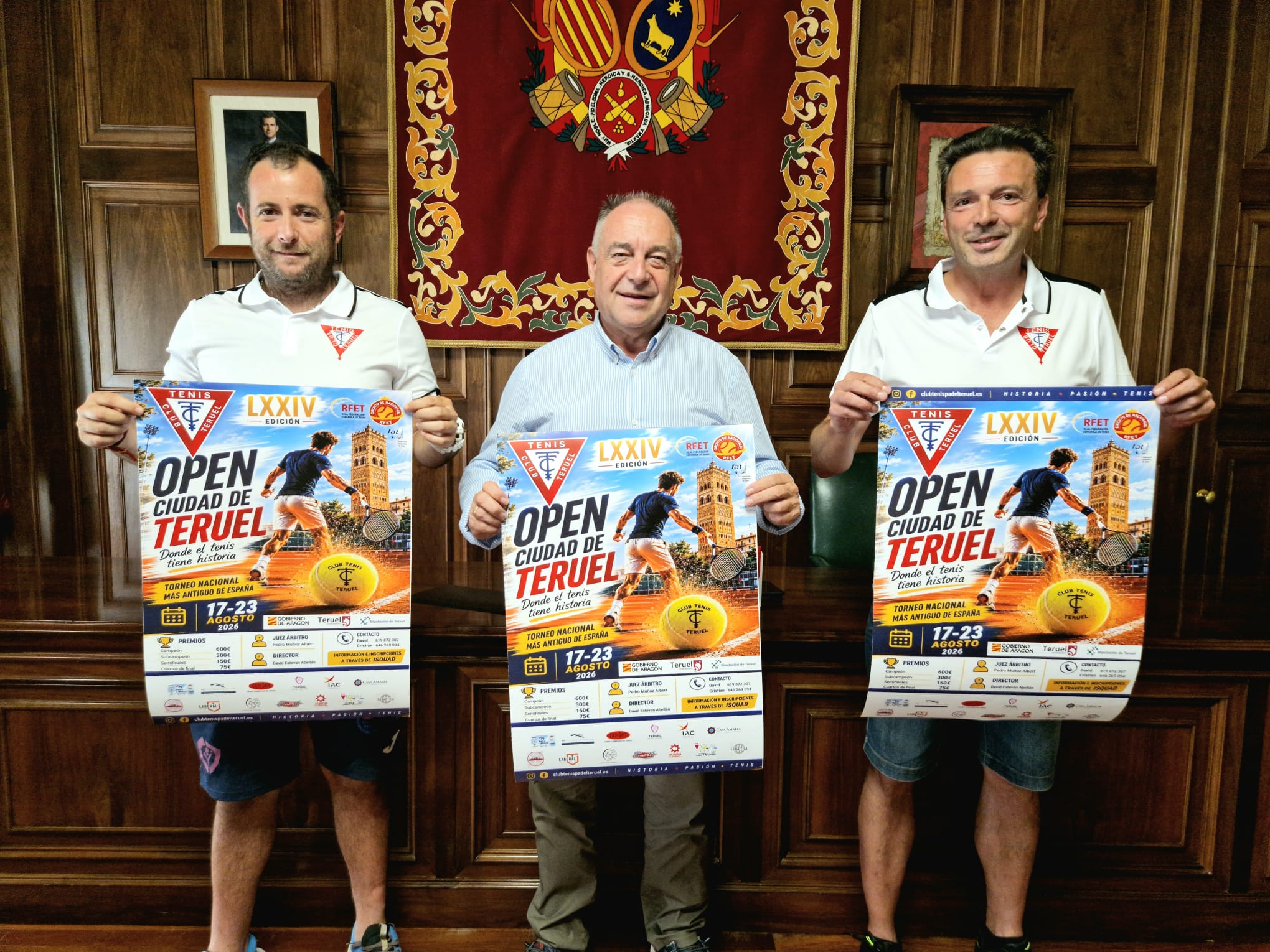 El Open de Tenis Ciudad de Teruel se incorpora por primera vez a la Red Nacional de Torneos y reúne a jugadores de gran nivel