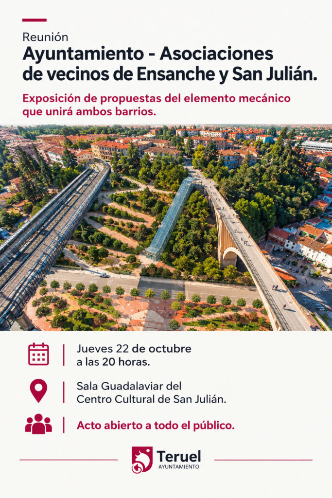 El Ayuntamiento expondrá a los vecinos de San Julián y el Ensanche las alternativas para conectar ambos barrios con un elemento mecánico